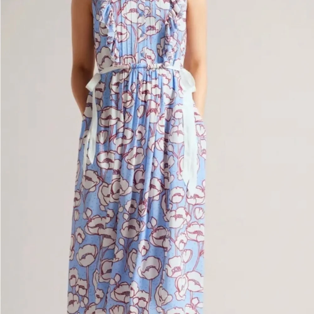 TED BAKER London dress.TED size4.US size10.Poppy print. - Picture 4 of 12